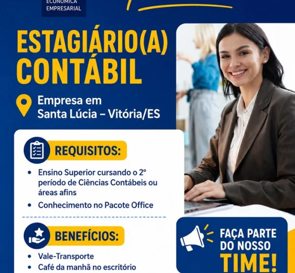 VAGA DE ESTAGIÁRIO(A) CONTÁBIL