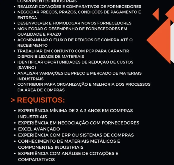 GRUPO MUSSO CONTRATA COMPRADOR ESTRATÉGICO