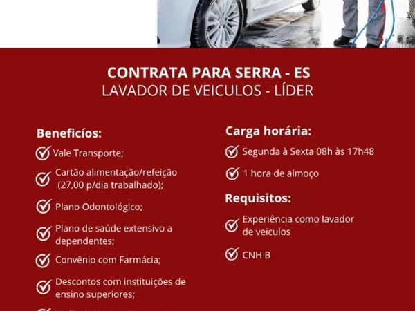 FIAT PODIUM CONTRATA LAVADOR DE VEÍCULOS - LÍDER