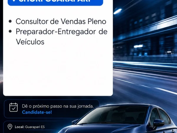 Honda Shori Guarapari abre vaga de Emprego