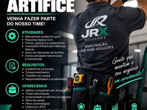 VAGA PARA ARTÍFICE