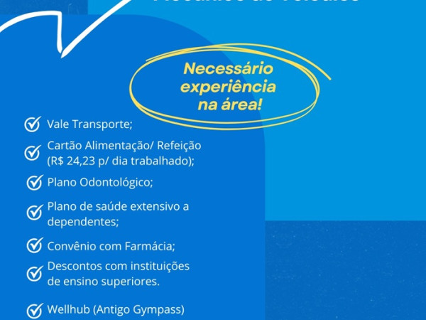 Vaga para Mecânico de Veículos