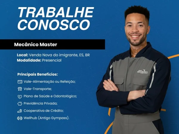 Grupo Águia Branca contrata Mecânico Master | Venda Nova do Imigrante/ES