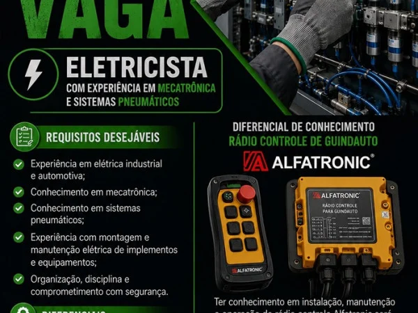 TanquesSA contrata Eletricista