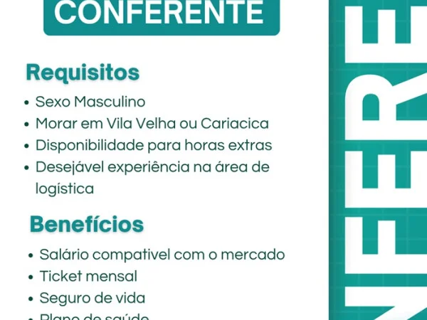 Oceane abre vaga para Conferente