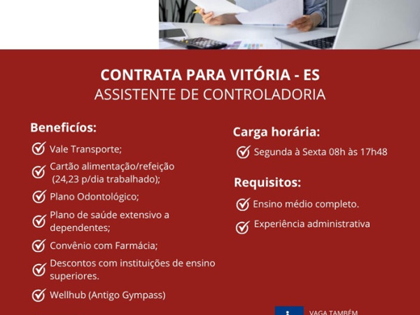 GRUPO PODIUM CONTRATA ASSISTENTE DE CONTROLADORIA
