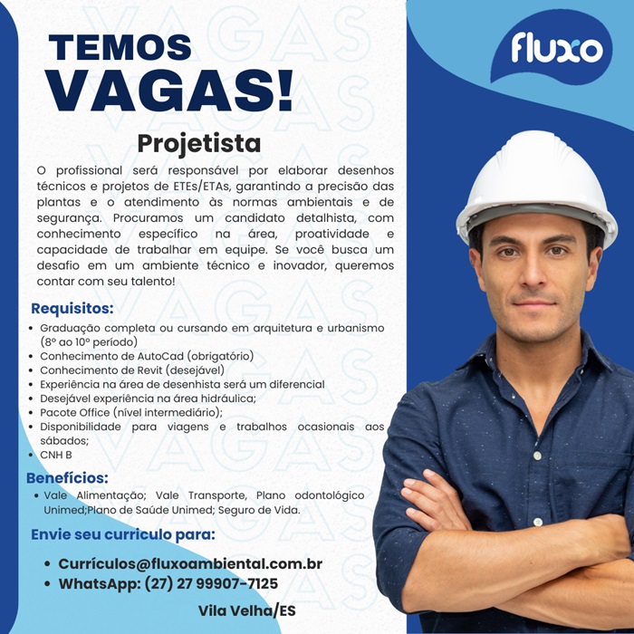 Vaga para Projetista