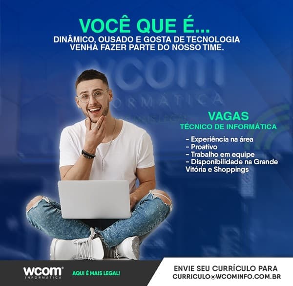 WCOM CONTRATA TÉCNICO DE INFORMÁTICA